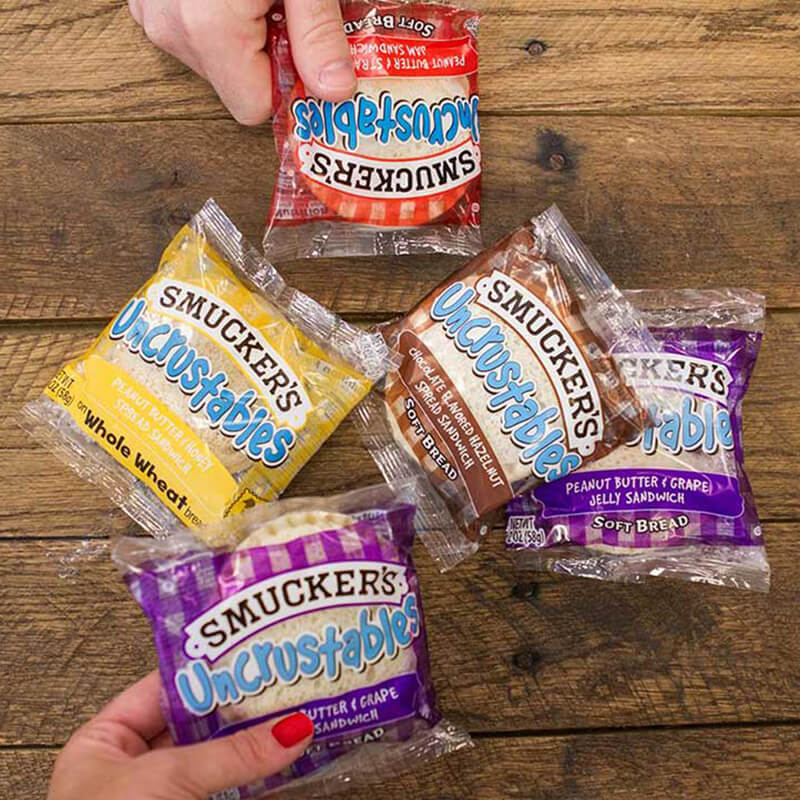 Smuckers Uncrustables Packaged Sandwich Snacks 